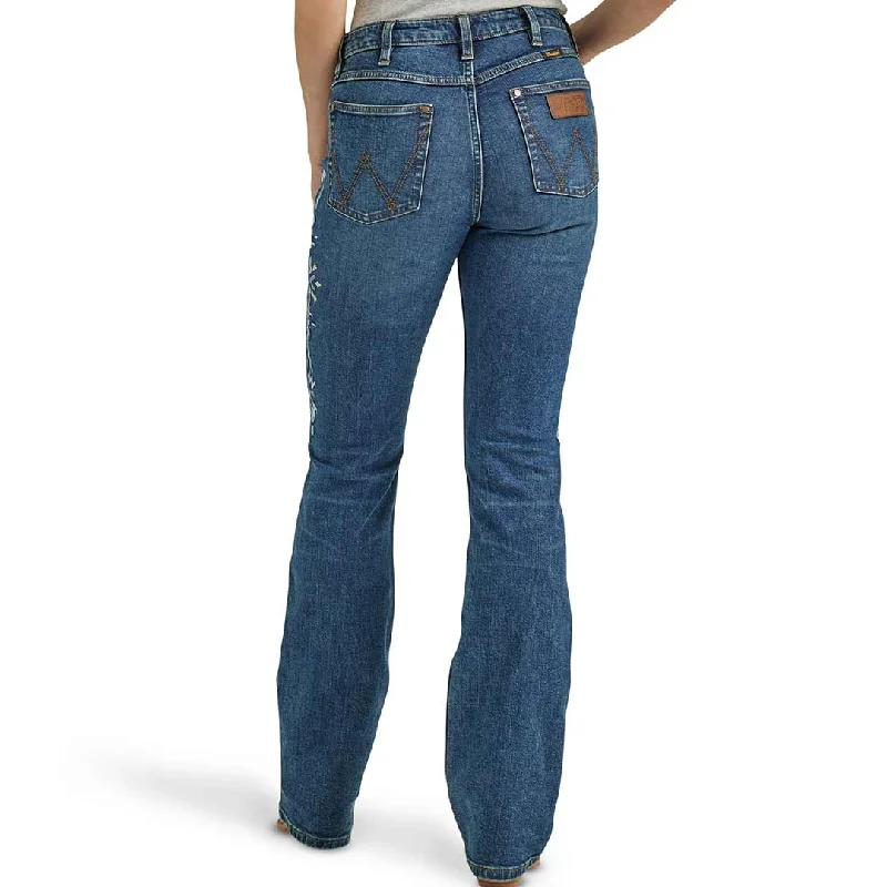 Wrangler Women's Retro Slim Bootcut Jeans Elegant Bootcut Fit Jeans