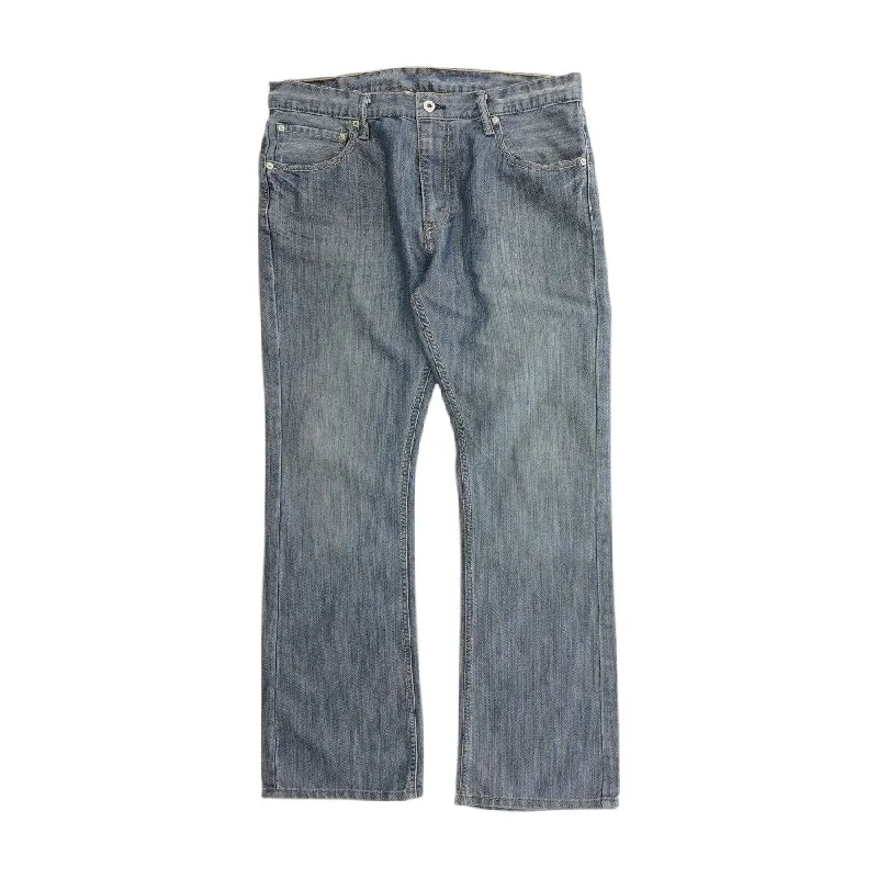 527 Solid Bootcut Jeans Elegant Tapered Leg Denim