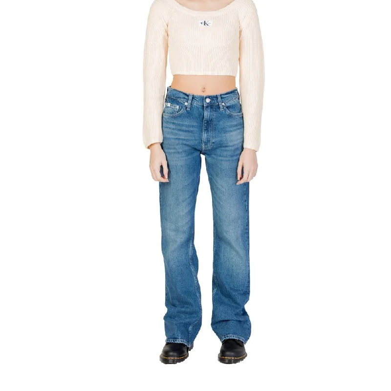 Blue Cotton Jeans & Pant Comfortable Zip-Up Skinny Jeans