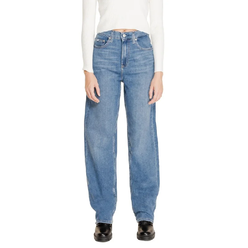 Blue Cotton Jeans & Pant Cozy Stretch High-Waist Jeans