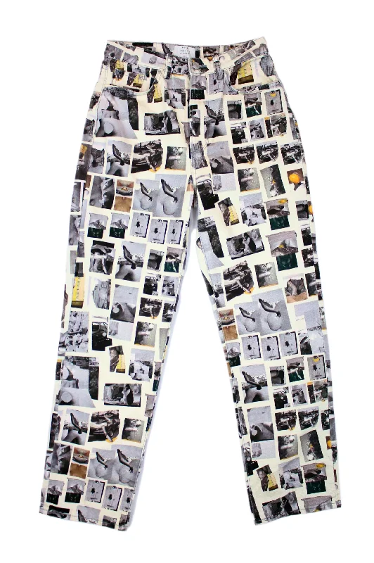 NEUW - Nico Straight "Kitty Tile" Print Jeans Cozy Relaxed Fit Denim Jeans