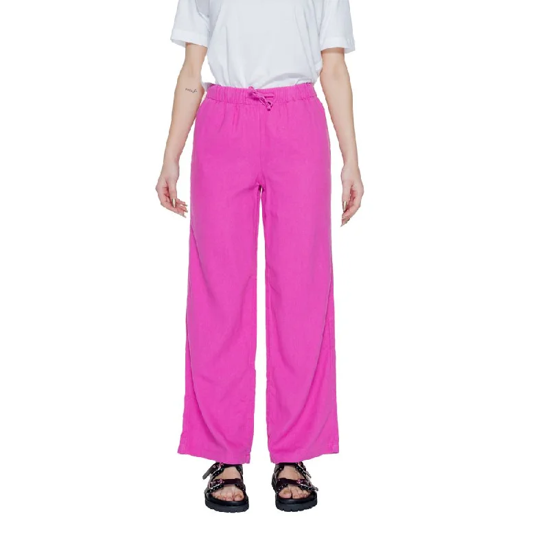 Pink Linen Jeans & Pant Stylish Slim Fit Denim