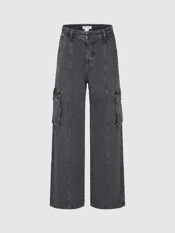 Straight Jeans Cozy Wide-Legged Jeans